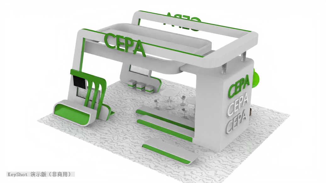 CEPA 会展空间左后方渲染