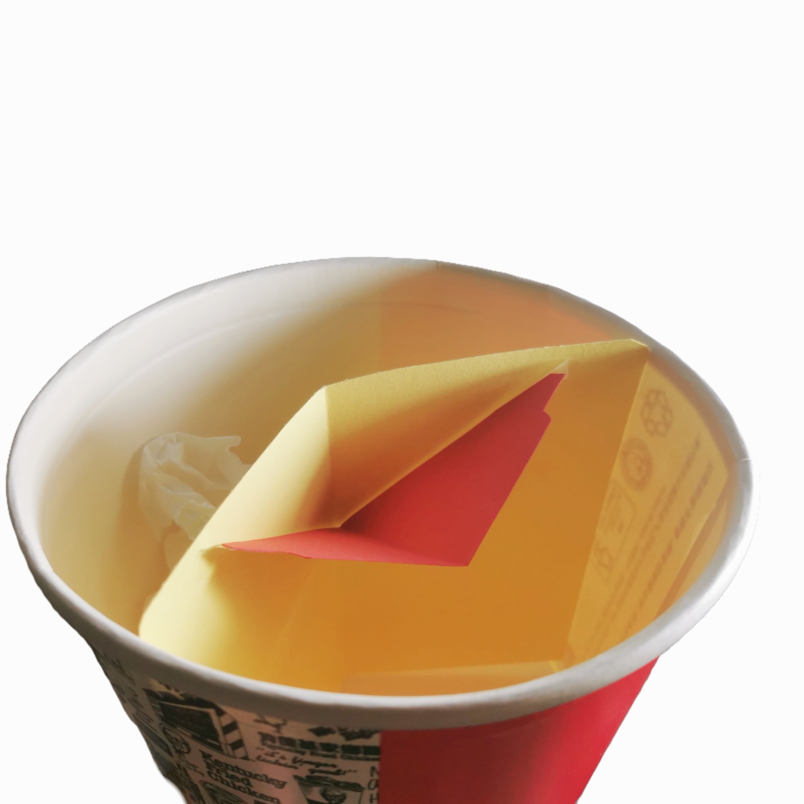 纸质蘸酱槽原型照片